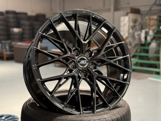 New 19x8.5 ET35 AD Wheel ADF503 (4 wheel) 5x120 Black