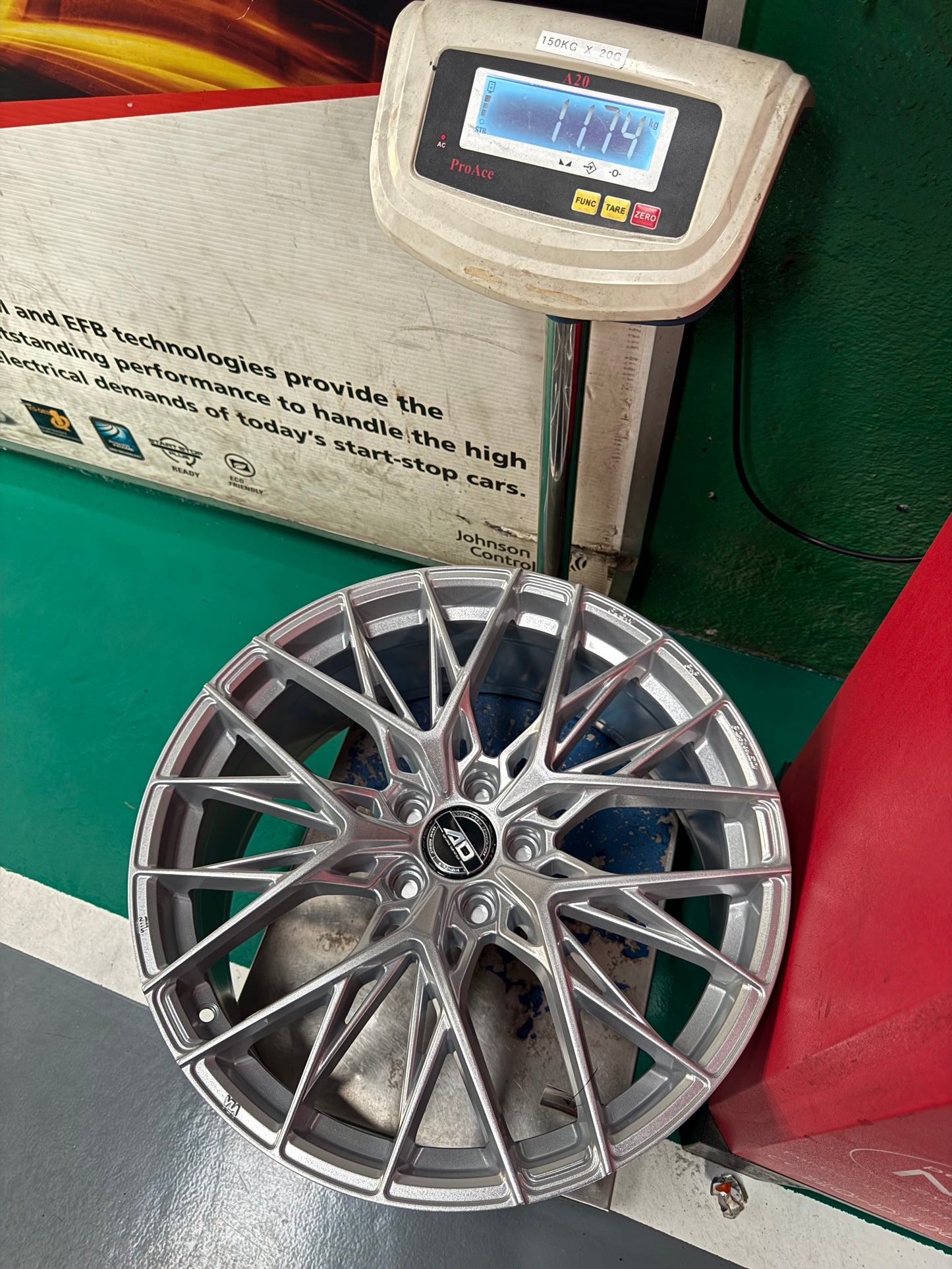 New 20x8.5 ET40 AD Wheel ADF503 (4 Wheel) Silver 5x114.3