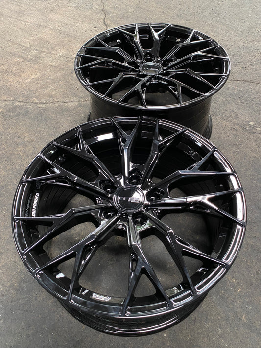 New 18X8.5 ET43 18X9.5 ET43 Asga ARF10 (4 wheel) Black 5X114.3