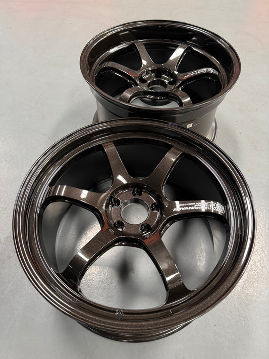 New 20x10 ET35 20x11 ET5 Advan Racing R6 (4 wheel) 5x114.3 Black