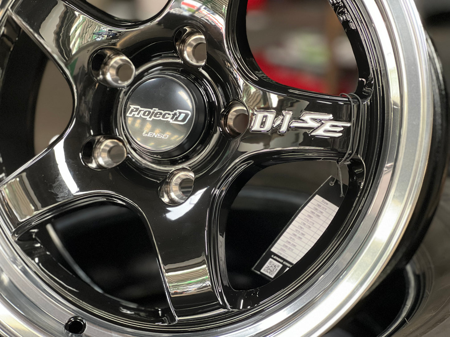 New 15X7 ET35 Lenso Project E Rim (4 wheel) Gloss Black 5X114.3