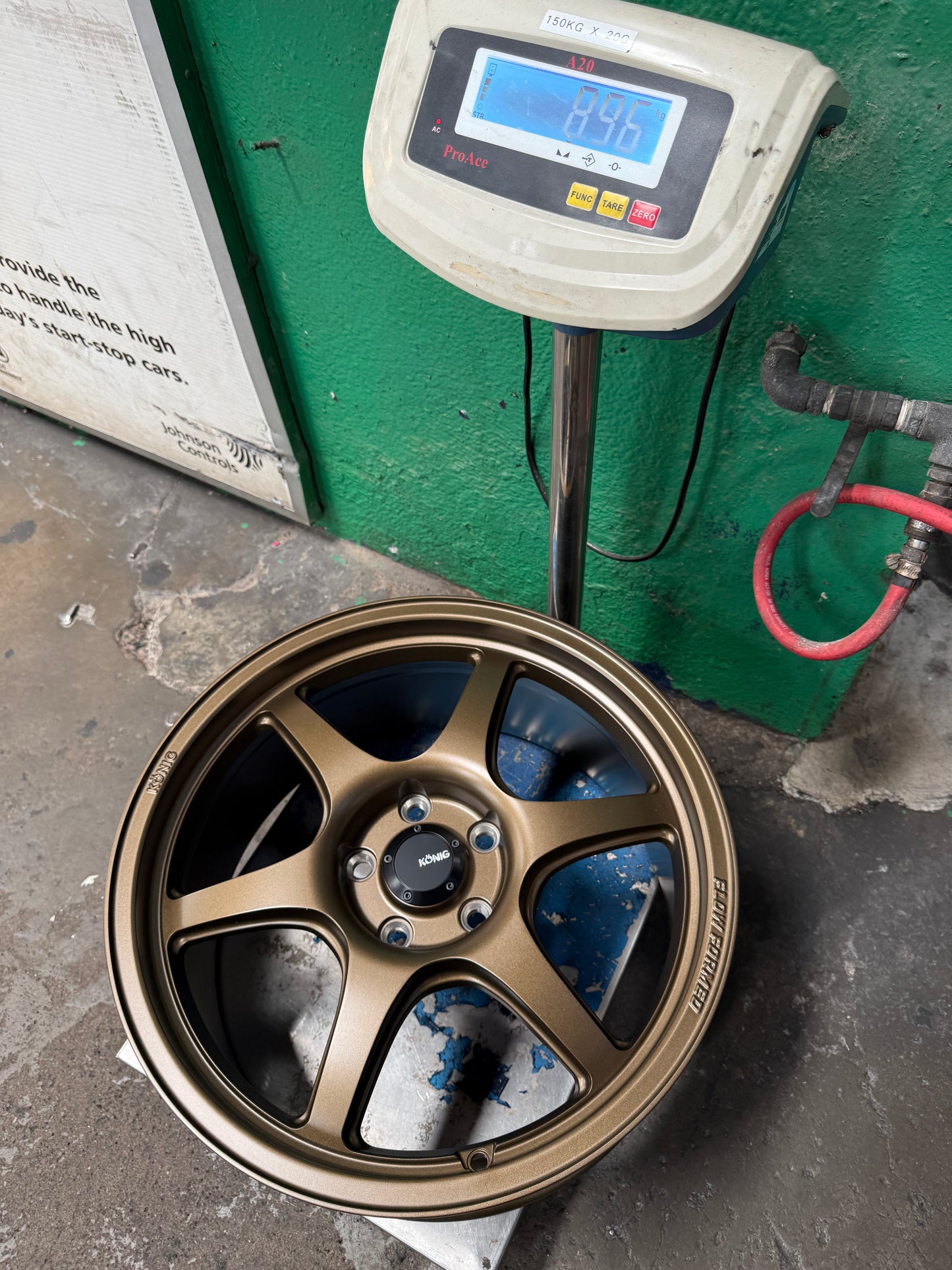 New 18x8.5 ET43 Konig Hexaform Rim (4 wheel) Matte Bronze 5x114.3