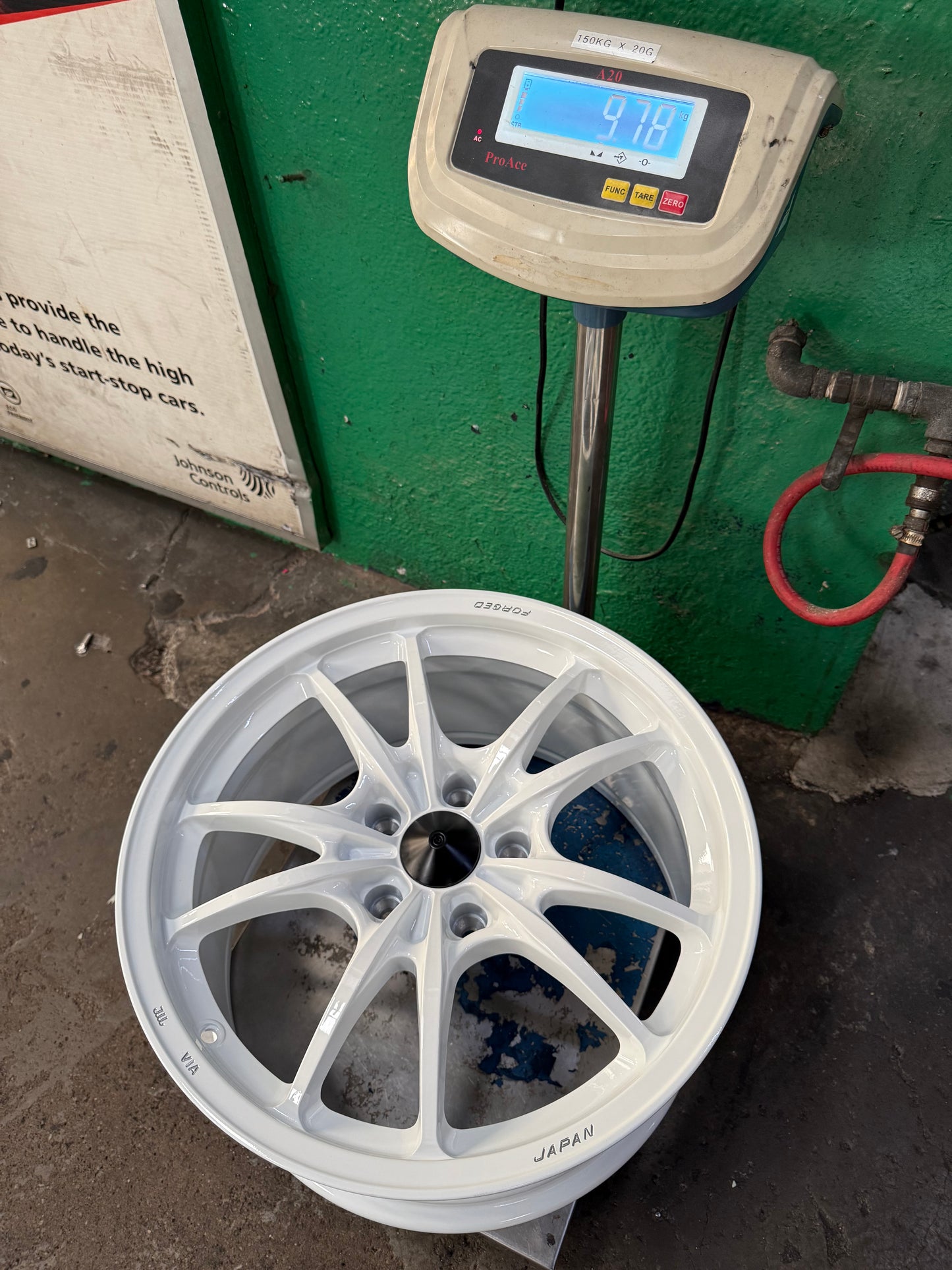 New 18x9.5ET40 AOW Mugen MF10 Rim (4 wheel) White 5x120