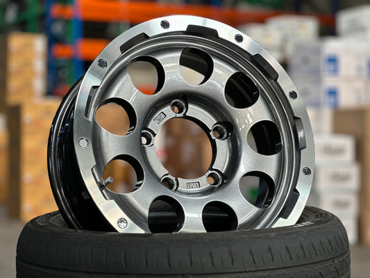 New 15 LEHRMEISTER LMG CS-9 Rim (5 wheel) Gun Metal Polished 5x139.7 (5 pcs)