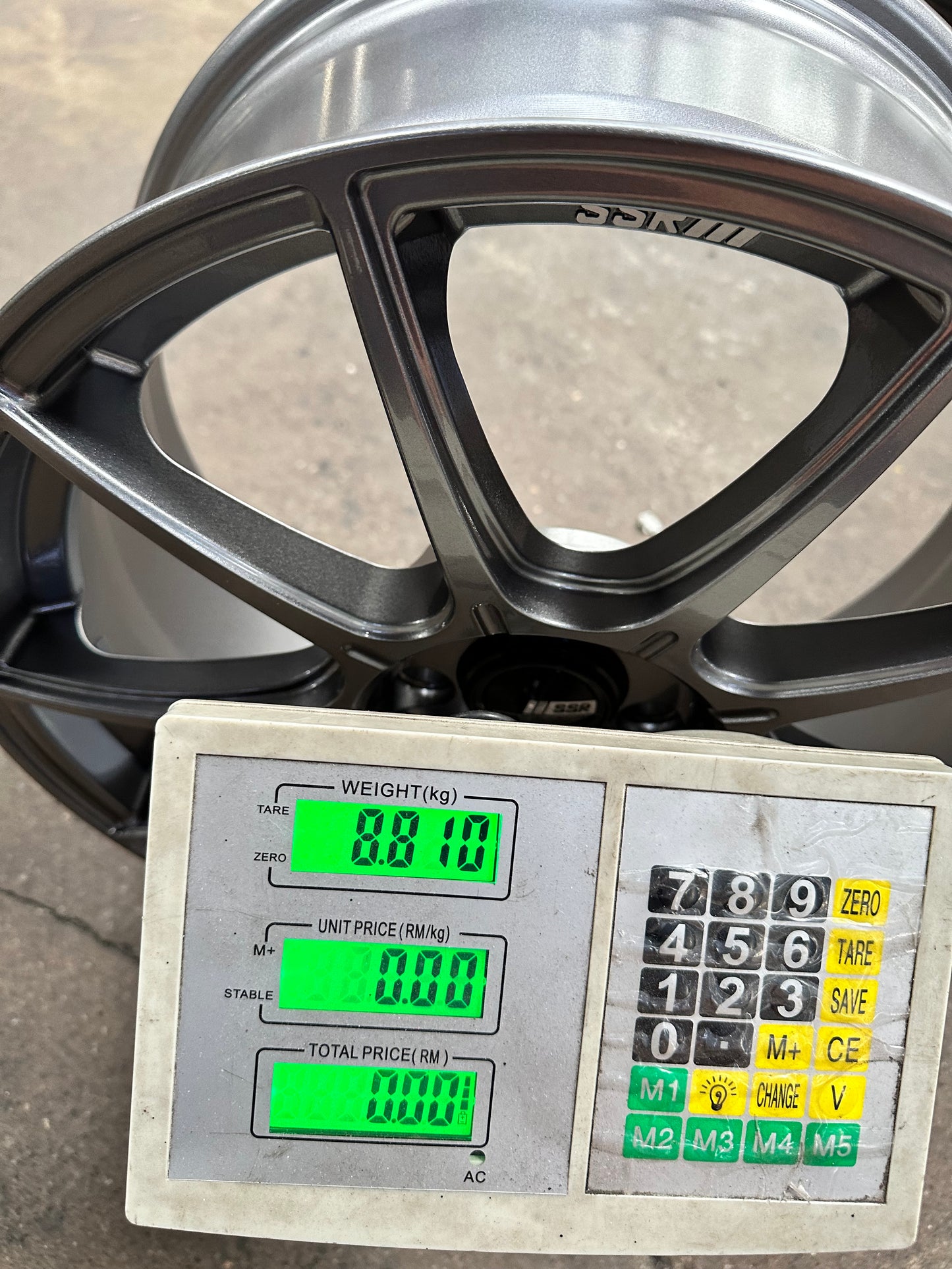 New 18 SSR GTX01 Japan Rim (4 wheel) Dark Silver 5x112