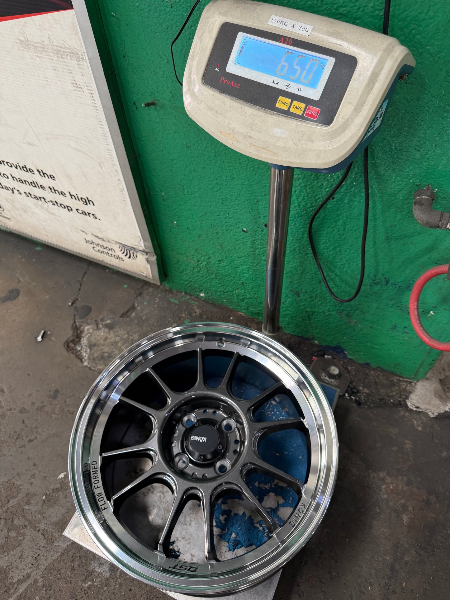 New 16X7.5 ET38 Konig Hypergram Rim (4 wheel) Gloss Gun Metal Polished Lip 4X100