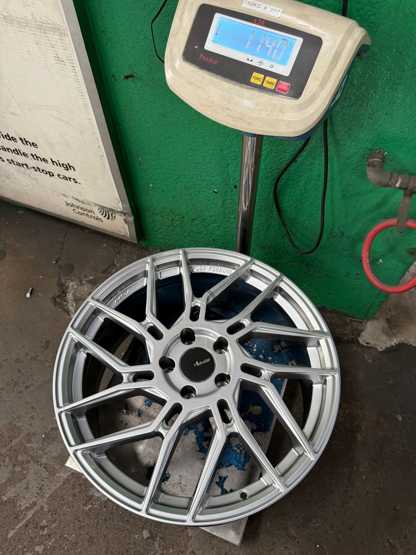 New 19x8.5 ET35 Advanti N649D Rim (4 wheel) Silver 5x114.3