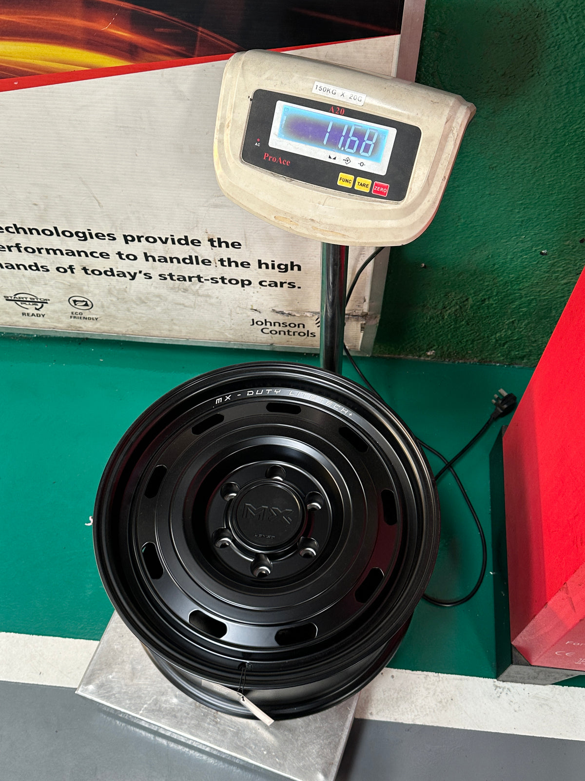 New 17X8.5 ET20 Lenso Duty Rim (4 wheel) Matt Black 6X139.7