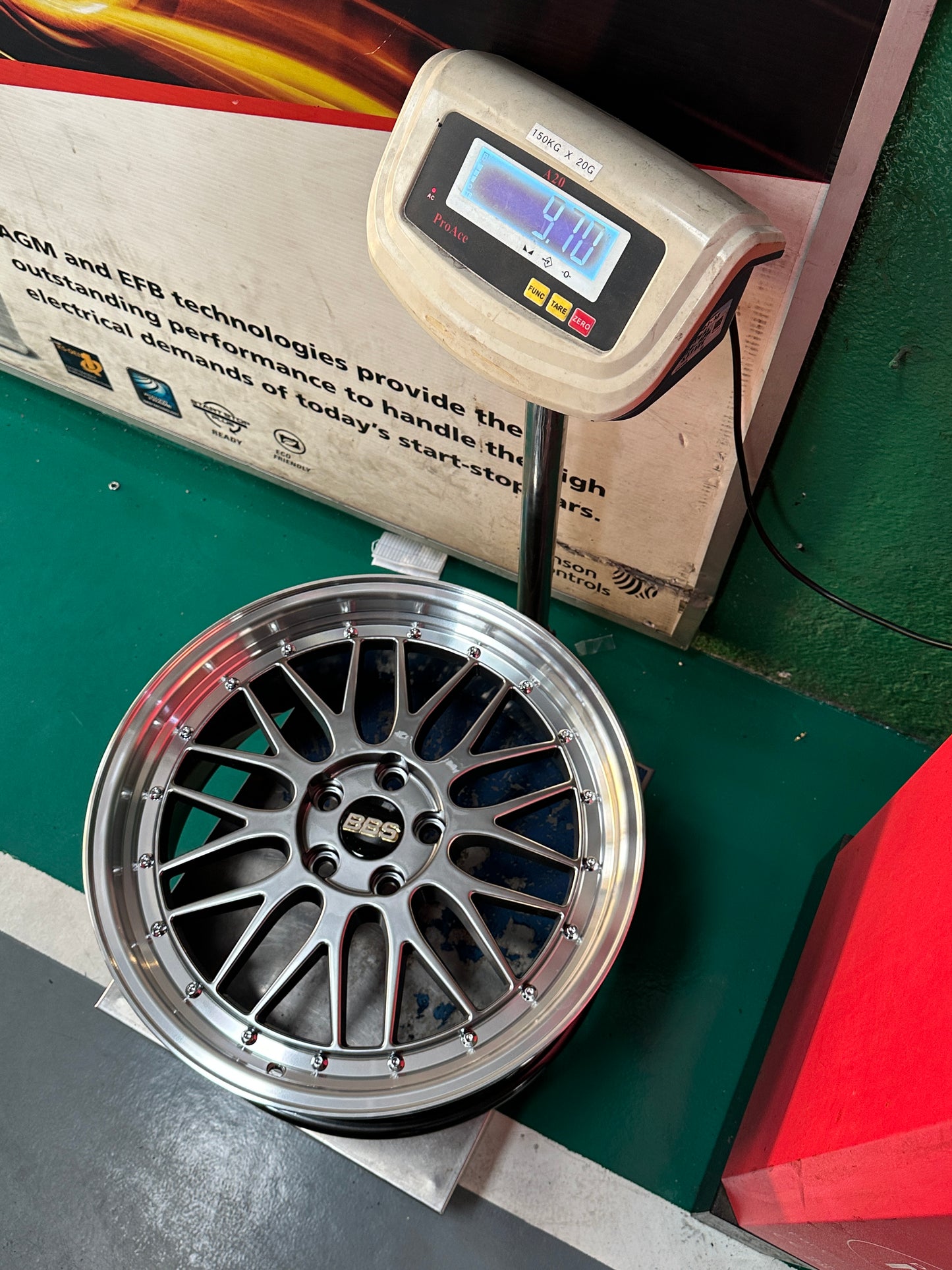 New 18x8 ET38 JA BBS LM (4 wheel) 5x108 Silver