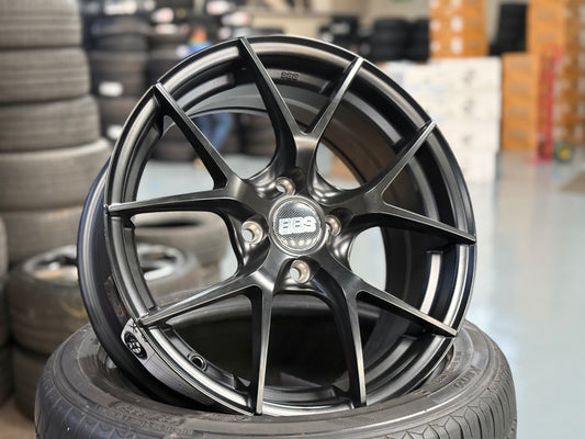 New 16x7 ET38 BBS FIR design Rim (4 wheel) Black 4x100