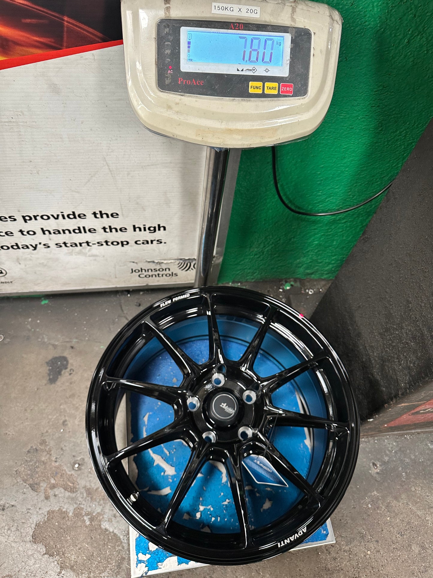 New 17X8 ET40 Advanti Aria Rim (4 wheel) Black 5X114.3