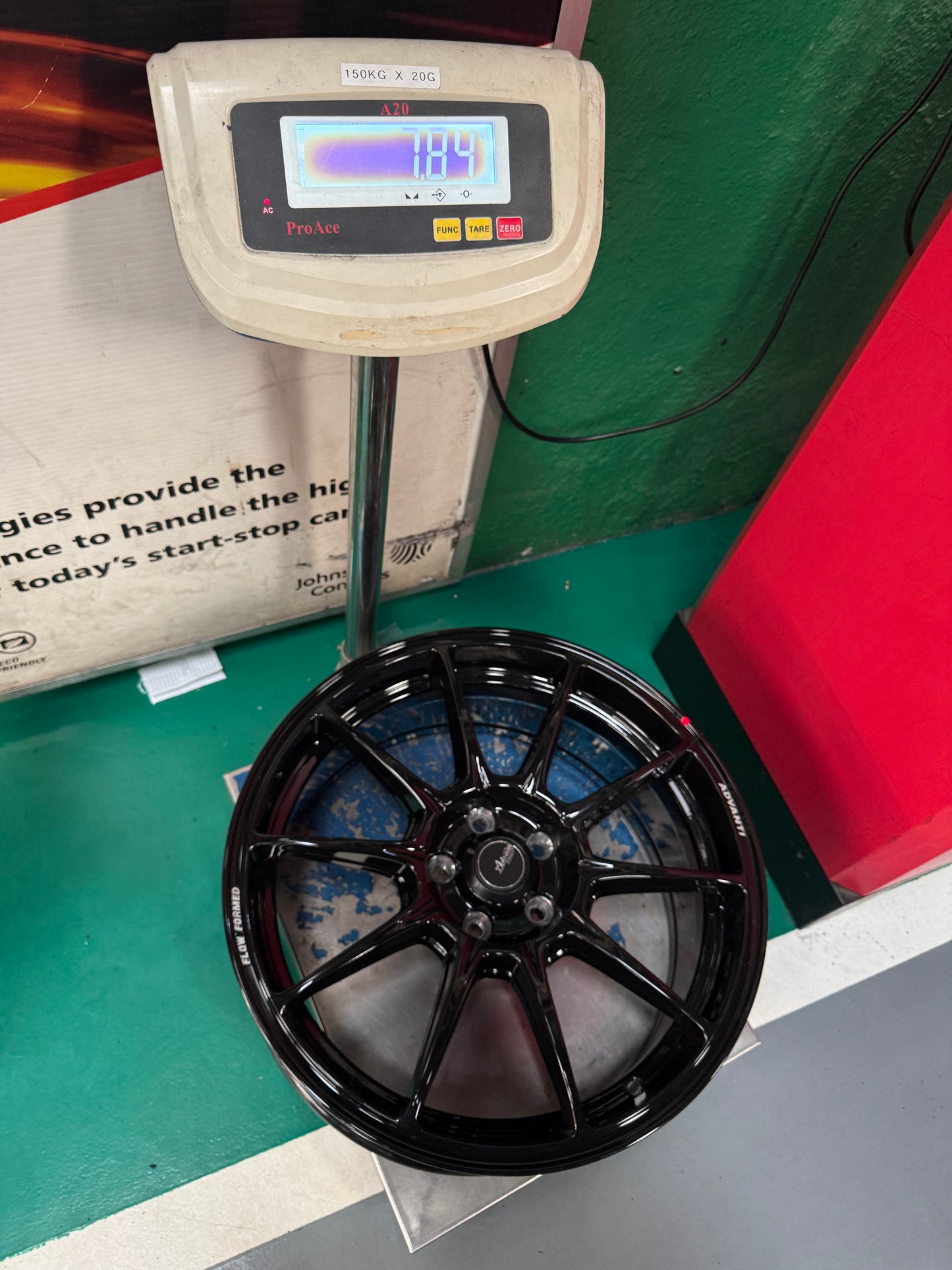 NEW 17X7.5 ET42 Advanti Aria Rim (4 Wheels) Gloss Black 5X100