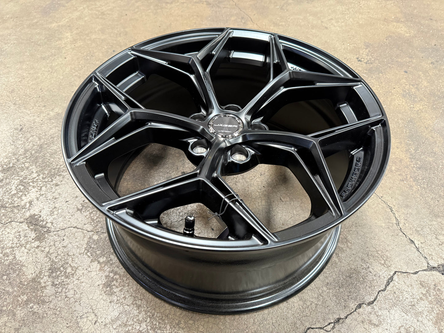 New 18x8.5 ET35 Lenso Blaze Rim (4 wheel) Satin Black 5x114.3