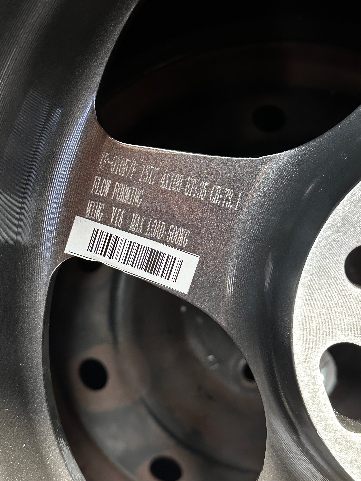 New 15X7 ET35 XOX Spoon Rim (4 wheel) Gunmetal 4X100