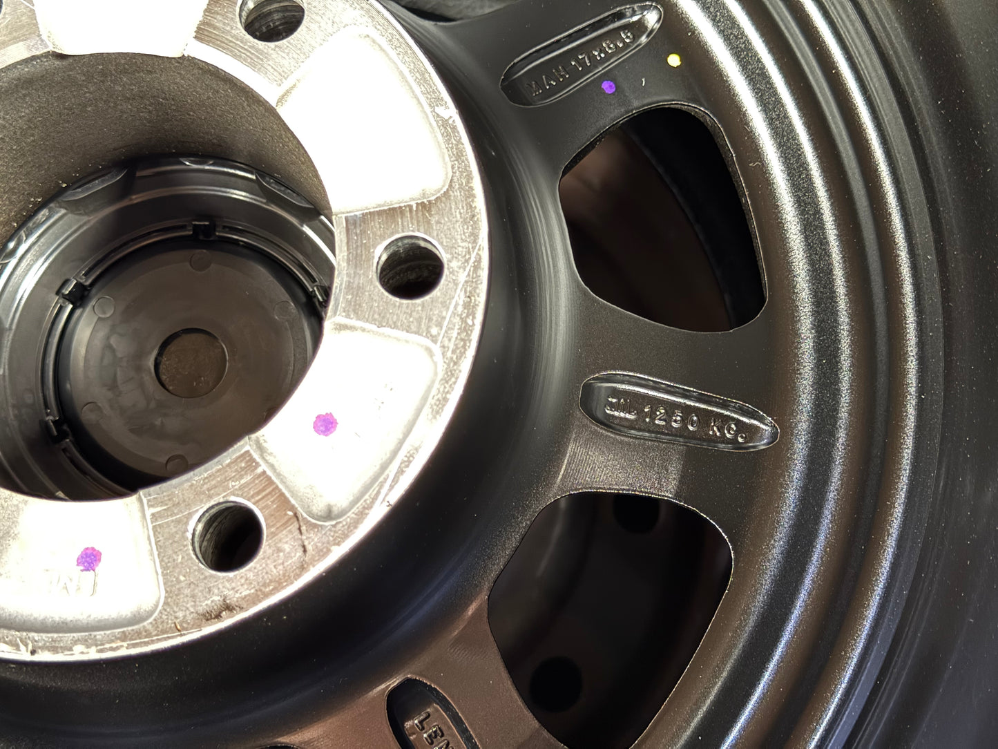 New 17X8.5 ET0 Lenso MX Haraz Rim (4 wheel) Black 6X139.7