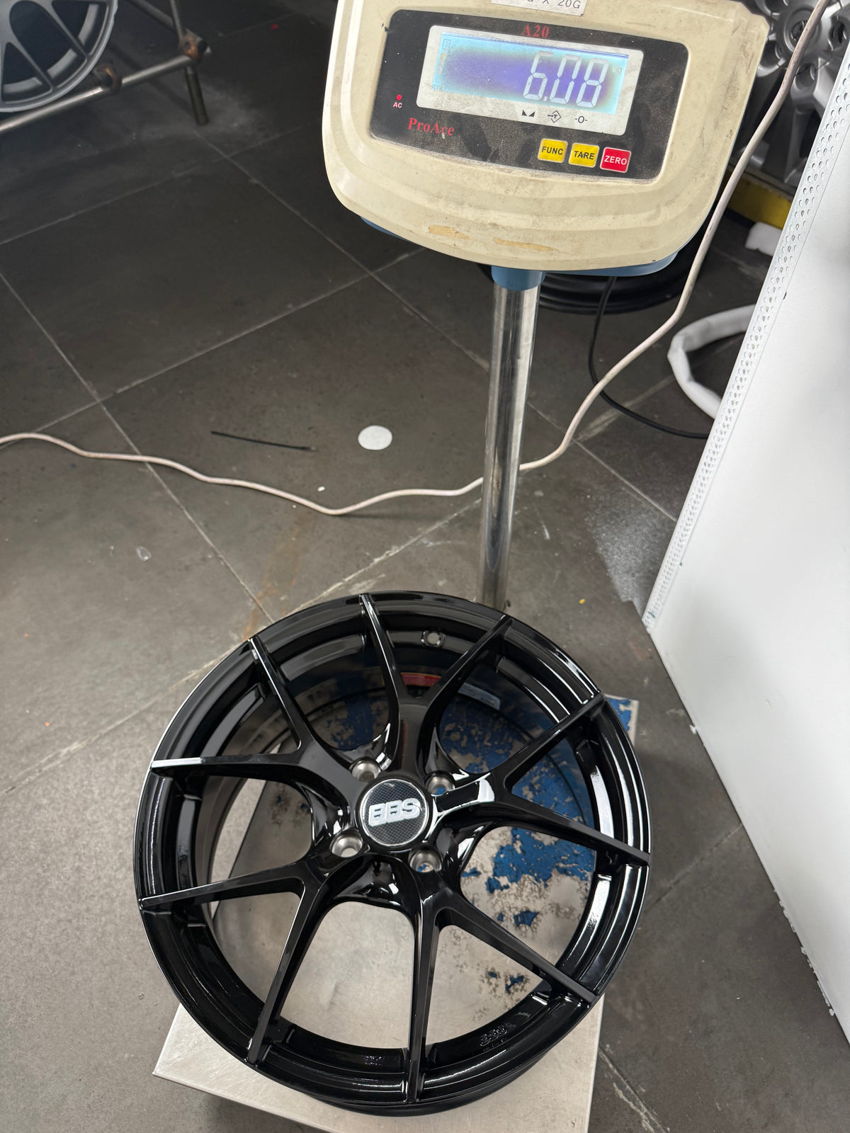 New 16X7 ET38 H2O BBS FIR Rim (4 wheel) Gloss Black 4X100