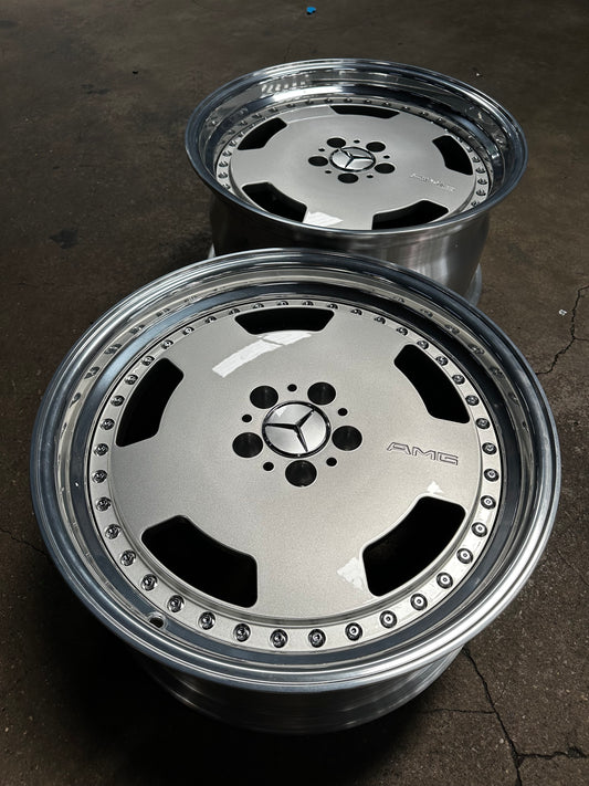 New 19x8.5 ET18 19x9.5 ET20 Overdrive Forged AERO (4 wheels) Silver 5x112