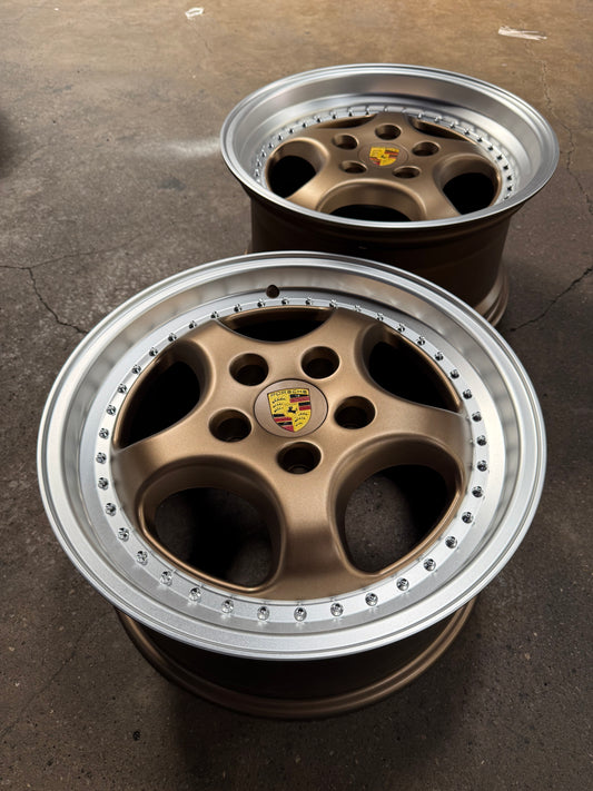 New 18x8 ET50 18x9.5 ET50 H20 Porsche Carrera Classic (4 wheels) BRONZE 5X130