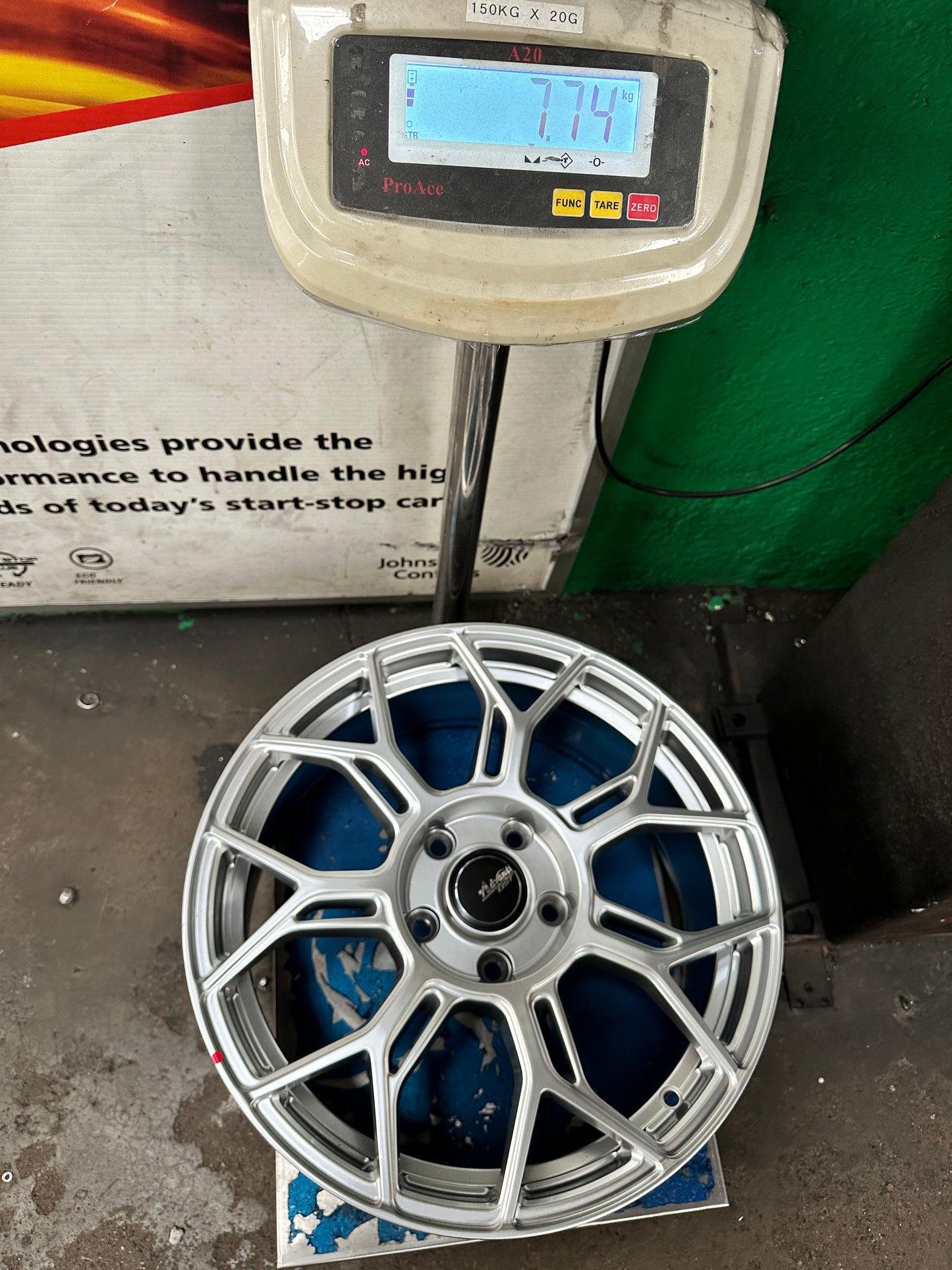 New 17x7.5 ET40 Advanti Asphalt Rim (4 wheel) Gloss Silver 5x114.3