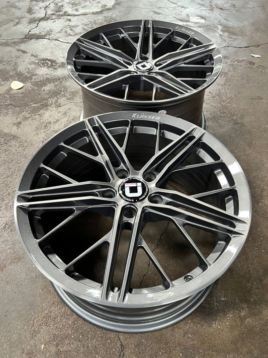 New 18X8.5 ET43 18X9.5 ET43 Klassen ID F53R (4 wheel) 5X114.3 Gunmetal