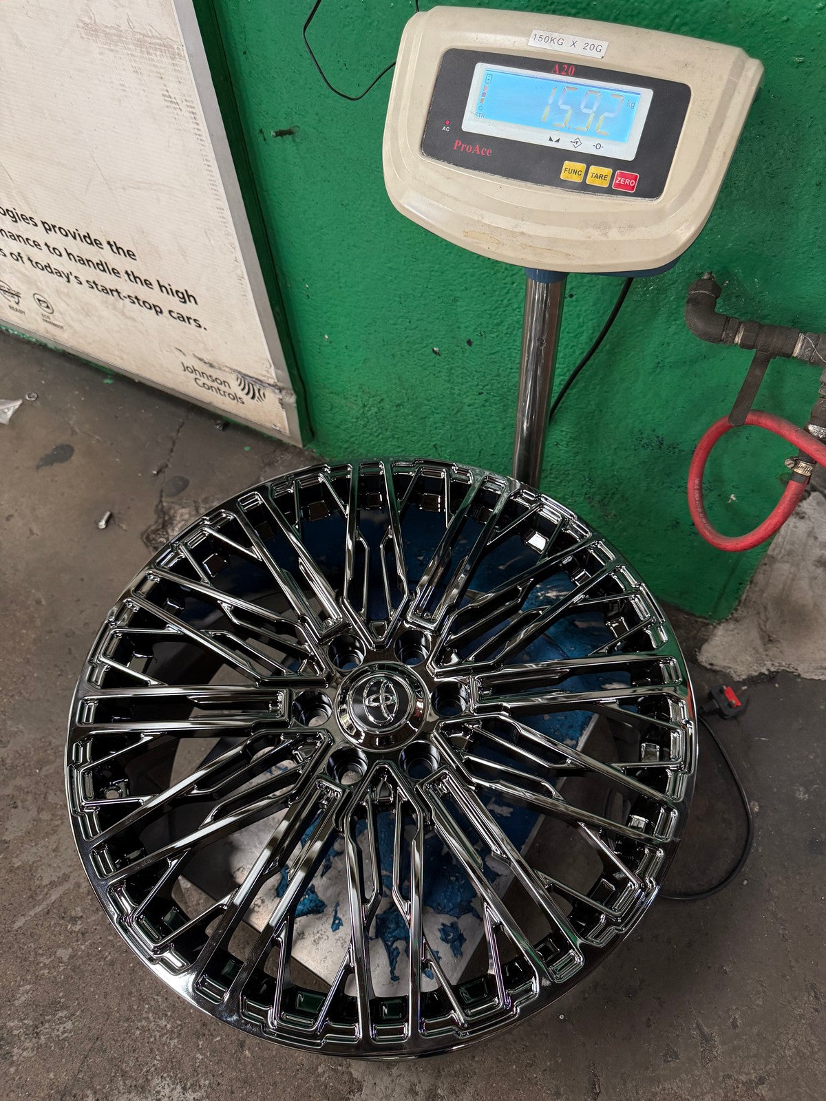 New 22X9 ET45 Overdrive Forged Wald Rim (4 wheel) Black Chrome 6X139.7