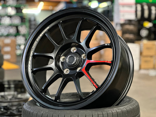 New 18X8.5 ET35 Lenso 96M Rim (4 wheel) Matt Black 5X114.3