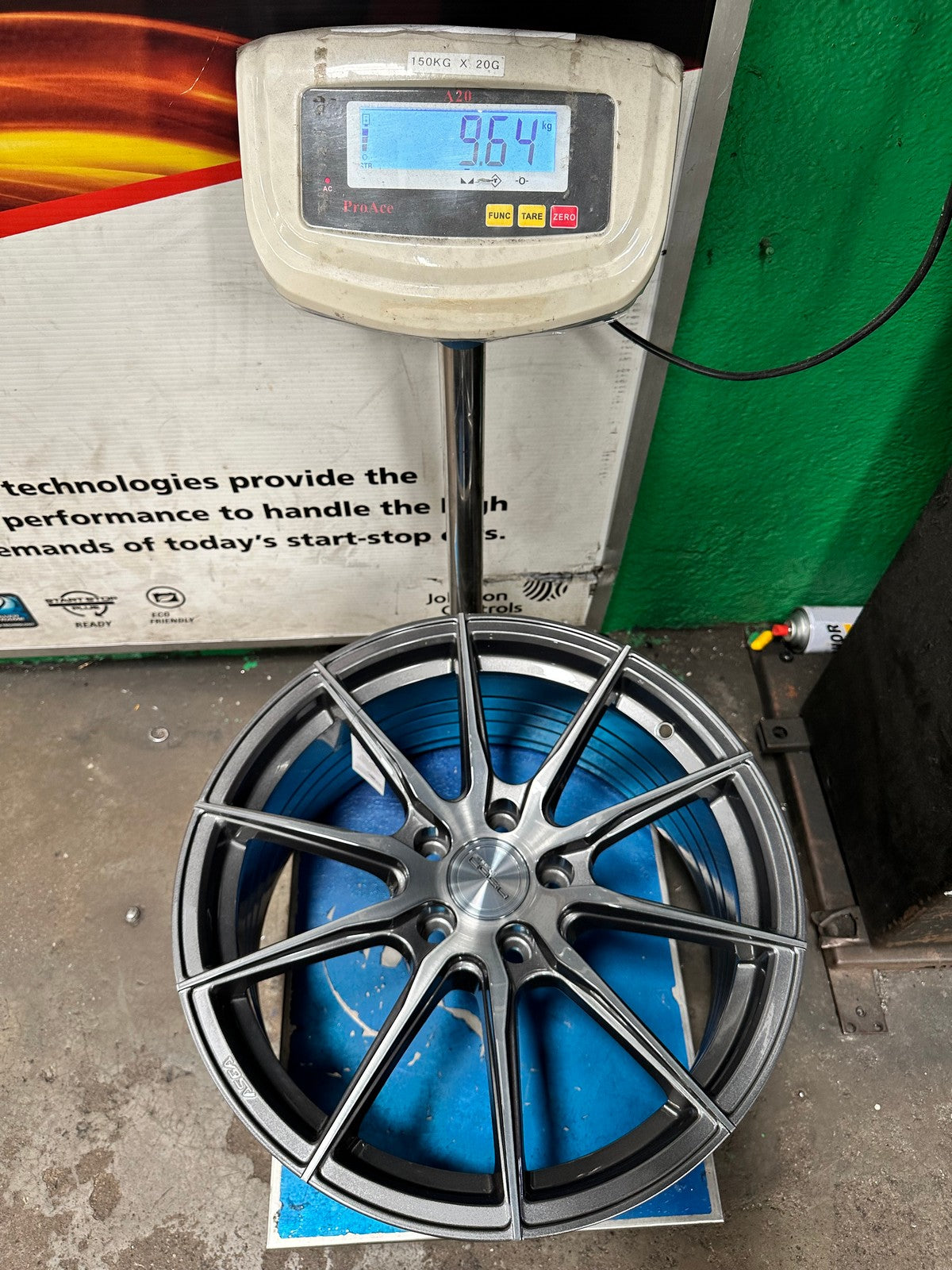 New 18X8.5 ET43 Asga A01 Rim (4 wheel) Gloss Gunmetal 5X114.3