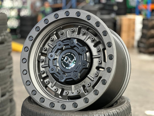 New 17X9.5 ET-18 Black Rhino Abrams Rim (5 wheel) Matt Gunmetal 5X127