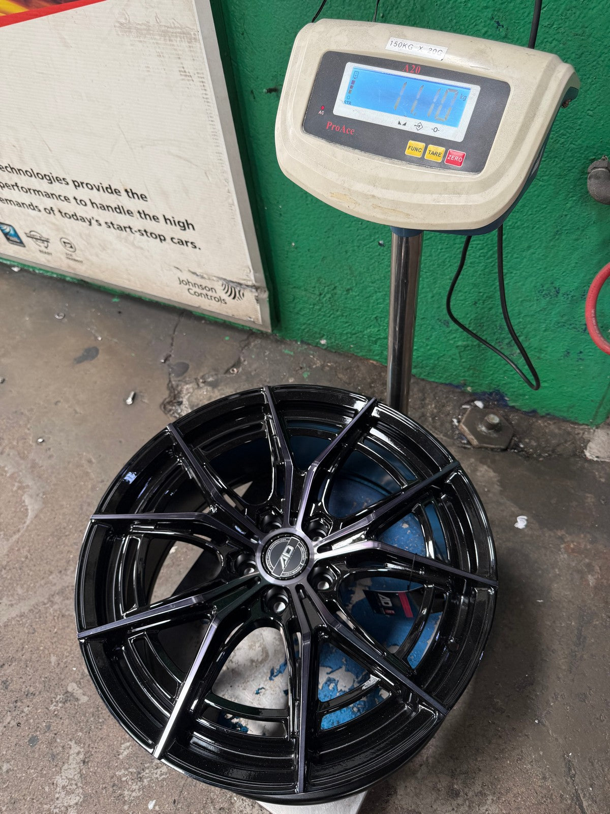 New 19X8.5 ET35 AD Wheel ADF7 Rim (4 wheel) Gloss Black 5X108