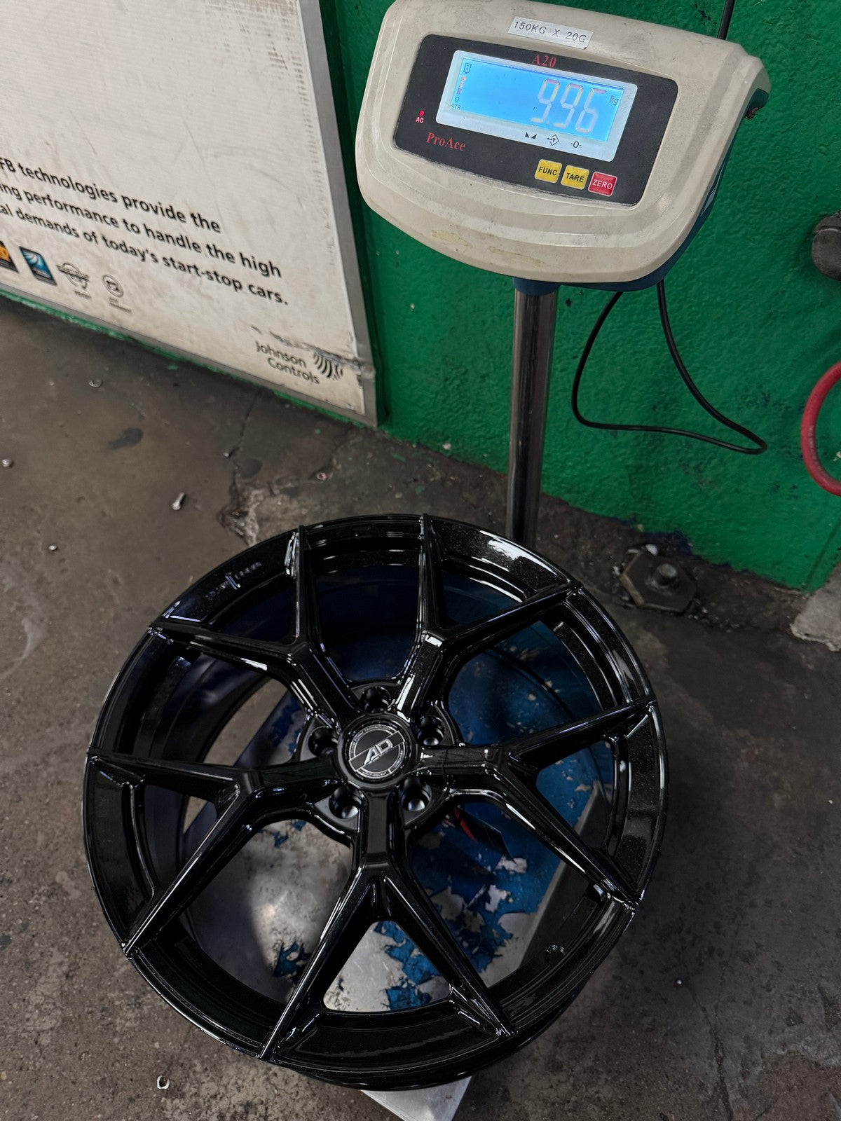 New 19X8.5 ET37 AD Wheel ADF7 Rim (4 wheel) Black Chrome 5X108