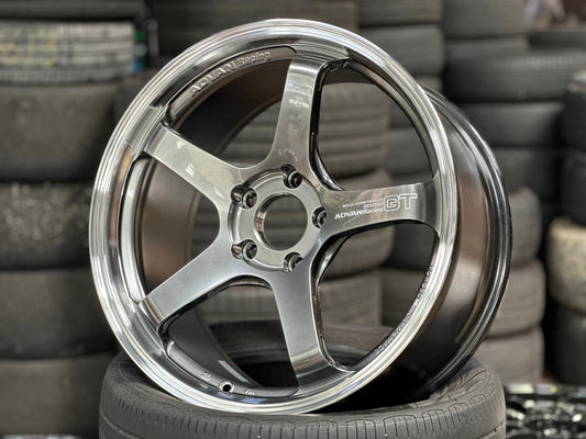 New 19X9.5 ET45 Advan GT Rim (4 wheel) Gloss Gunmetal 5X120