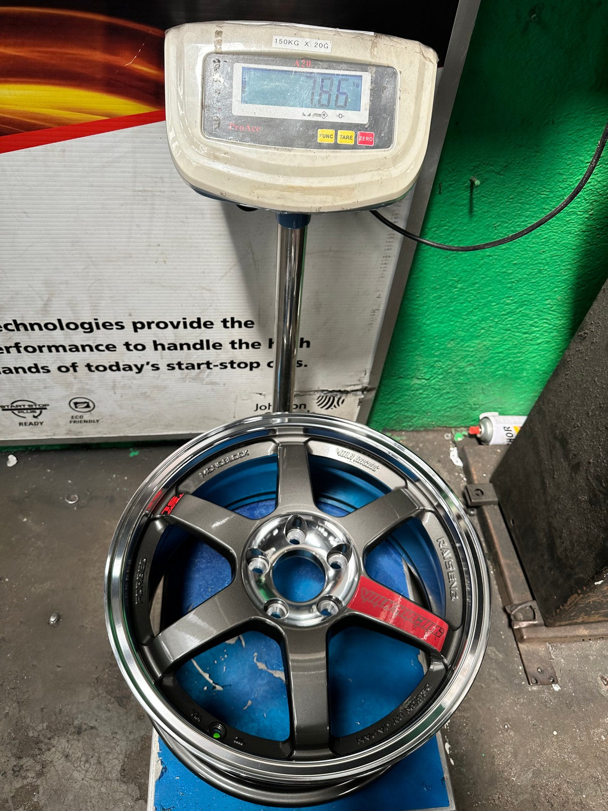 New 17X8 ET35 AOW Flow Formed TE37SL Rim (4 wheel) Gloss Gunmetal 5X112