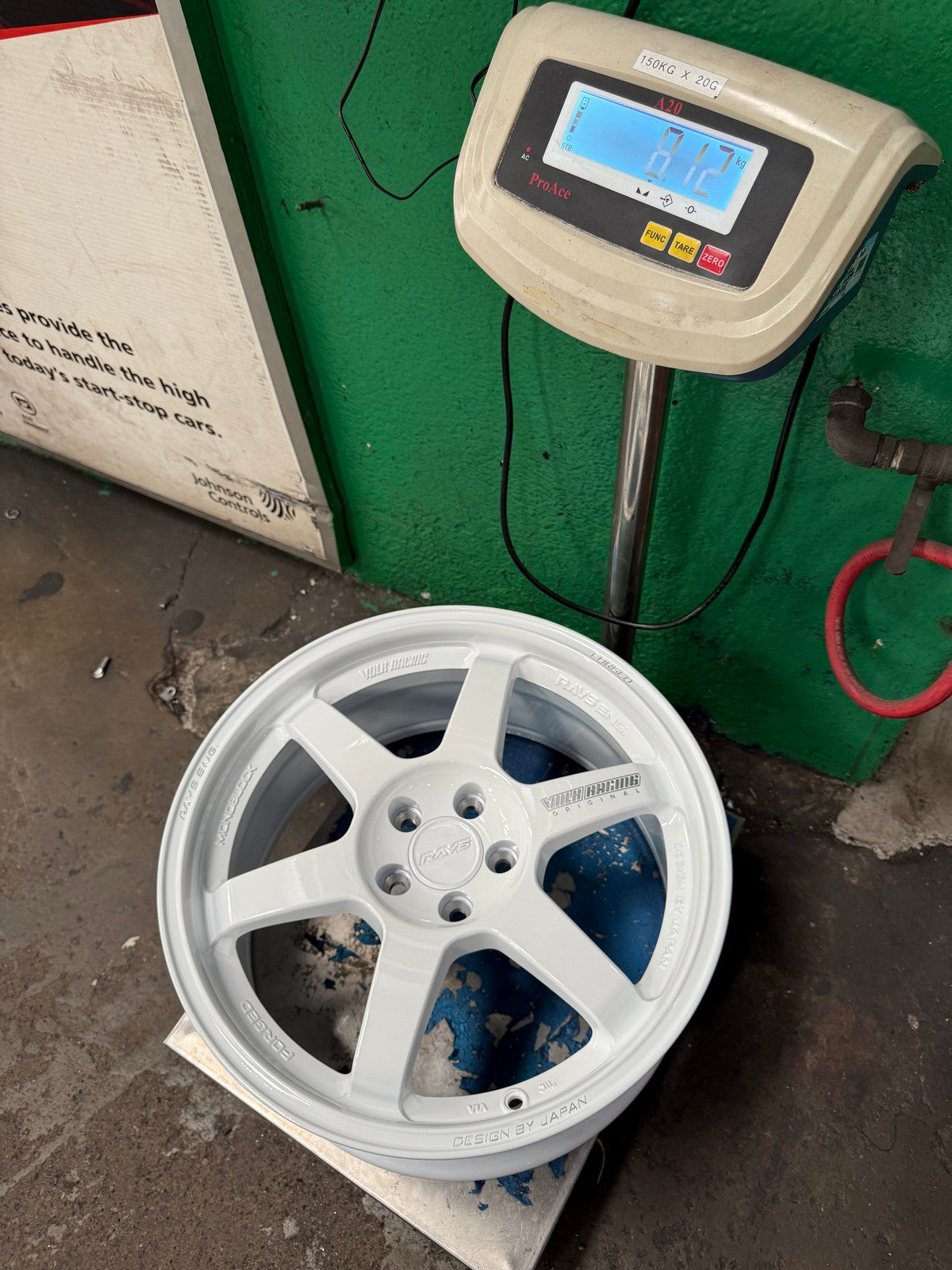 New 17X8 ET35 AOW Flow Formed TE37 Rim (4 wheel) Gloss White 5X100