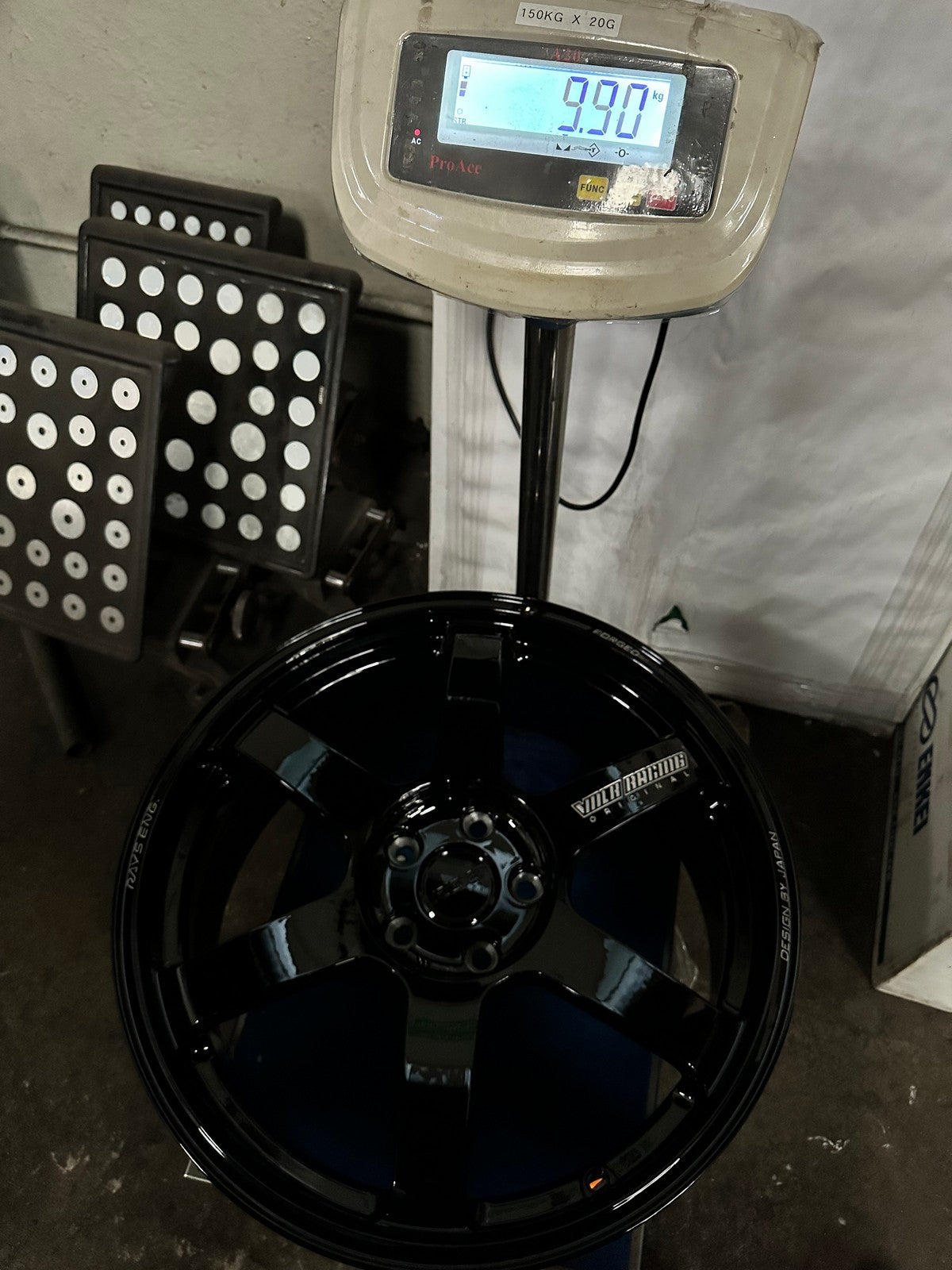 New 19X8.5 ET42 AOW Flow Formed TE37 SAGA Rim (4 wheel) Gloss Black 5X112