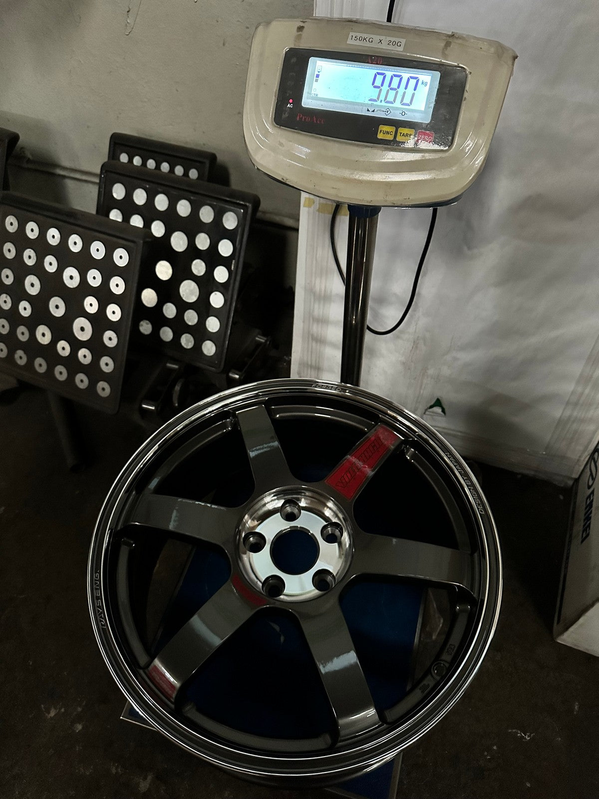 New 19X8.5 ET42 AOW Flow Formed TE37 SAGA Rim (4 wheel) Gloss Gunmetal 5X114.3