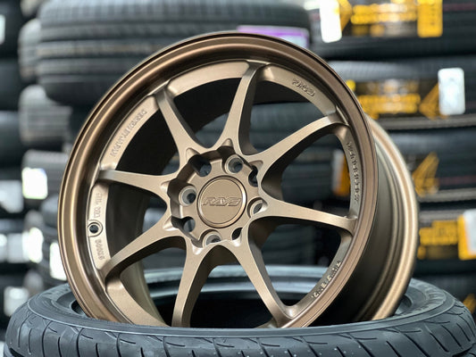 New 15X7 ET35 AOW Flow Formed CE28 Rim (4 wheel) Matt Bronze 4X100
