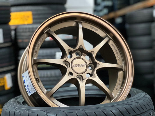New 15X7 ET35 AOW Flow Formed CE28 Rim (4 wheel) Matt Bronze 4X100