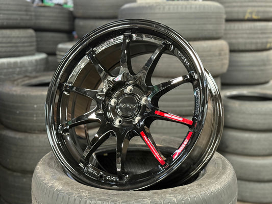 New 17X8 ET35 AOW Flow Formed CE28 Rim (4 wheel) Gloss Black 5X100