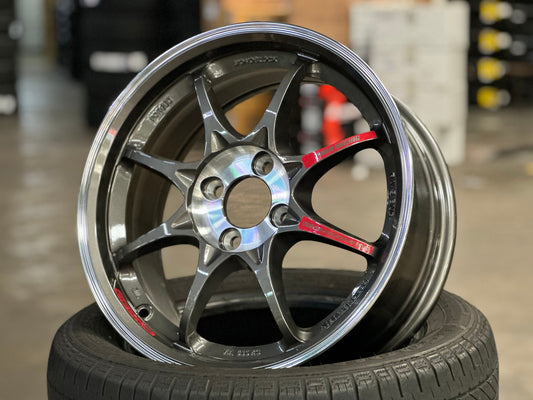 New 16X7 ET40 AOW Flow Formed CE28SLRim (4 wheel) Gloss Gunmetal 4X100