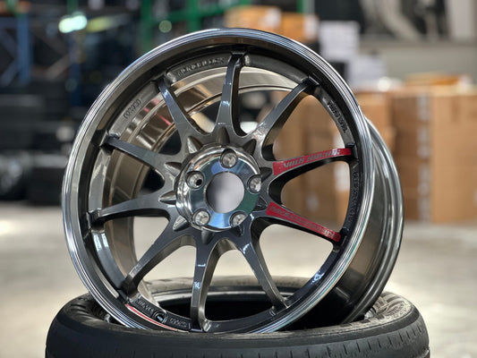 New 17X8 ET35 AOW Flow Formed CE28SLRim (4 wheel) Gloss Gunmetal 5X100