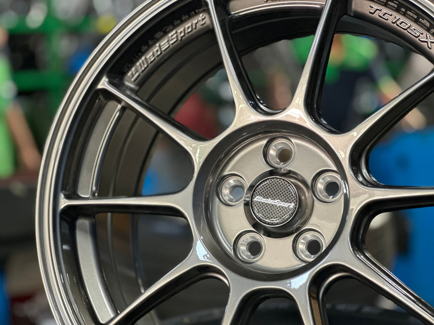 New 17X7.5 ET38 AOW Flow Formed TC105X Rim (4 wheel) Gloss Gunmetal 5X100