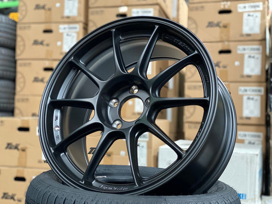 New 18X8.5 ET35 AOW Flow Formed TC105X Rim (4 wheel) Matt Black 5X114.3