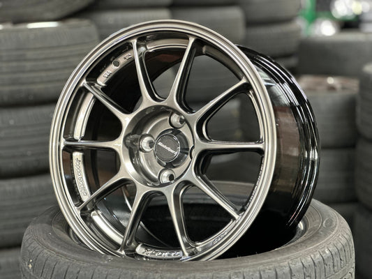 New 15X8 ET28 AOW Flow Formed TC105X Rim (4 wheel) Gloss Gunmetal 4X100