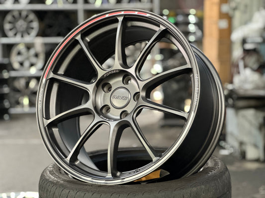 New 19X8.5 ET44 AOW Flow Formed ZE40 Rim (4 wheel) Matt Gunmetal 5X112