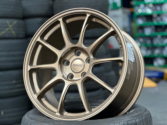New 18X8.5 ET43 AOW Flow Formed ZE40 Rim (4 wheel) Matt Bronze 5X114.3