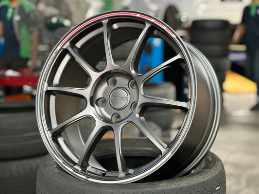 New 18X8.5 ET43 AOW Flow Formed ZE40 Rim (4 wheel) Matt Gunmetal 5X112