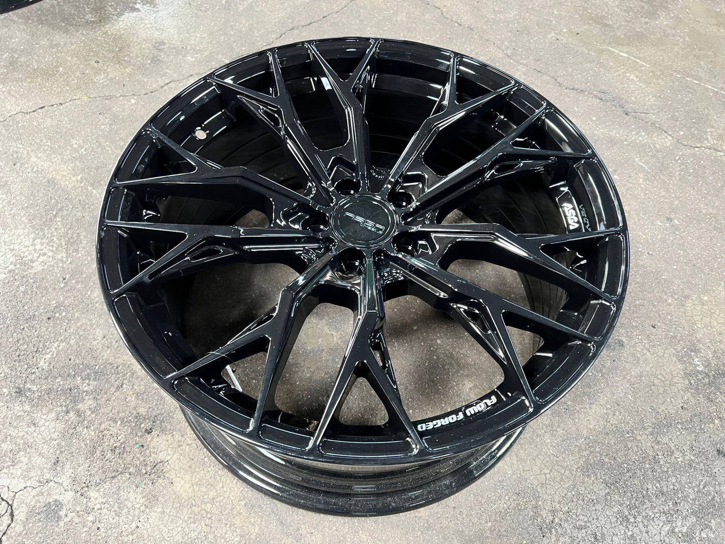 NEW 18X8.5 ET43 Asga ARF10 Rim (4 wheel) Piano Black 5X100