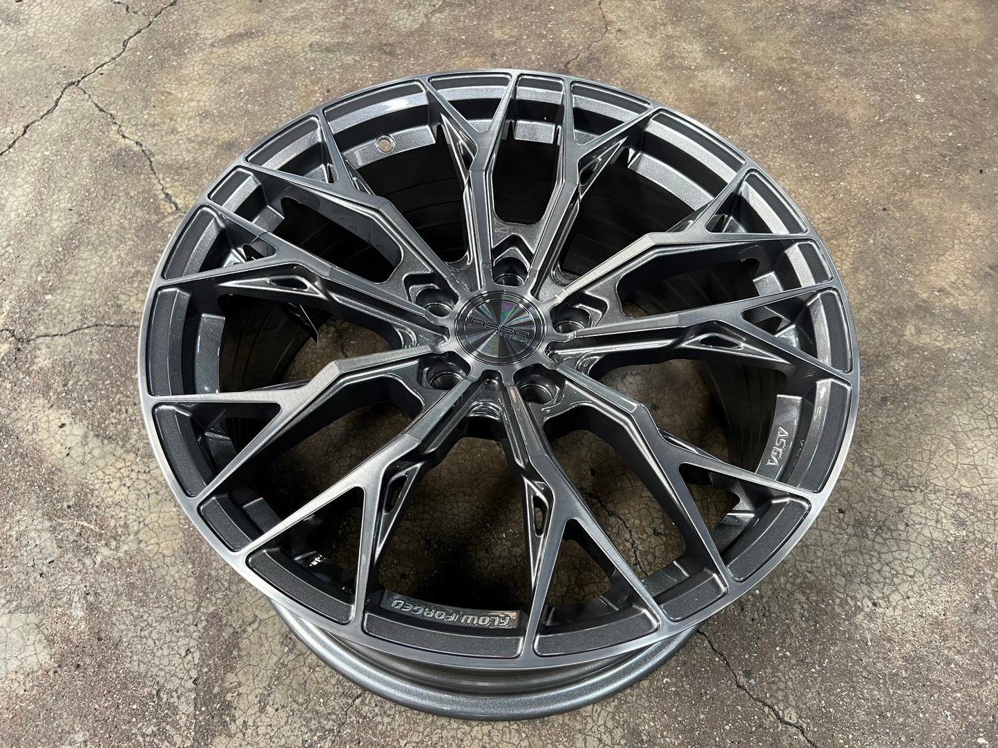 NEW 18X8.5 ET43 Asga ARF10 Rim (4 wheel) Gloss Gunmetal 5X114.3