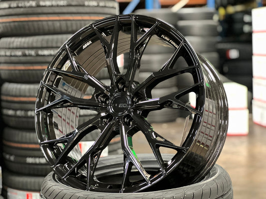New 20X8.5 ET42 Asga ARF10 Rim (4 wheel) Gloss Black 5X114.3