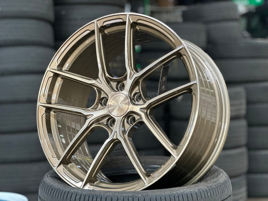 New 19X8.5 ET43 Asga ARF12 Rim (4 wheel) Gloss Bronze 5X114.3
